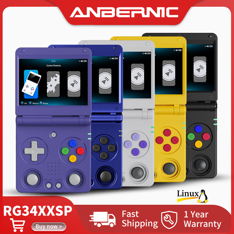 Retro Game Console Hdmi Tv Output - Console de jeu portable Anbernic RG34XXSP,