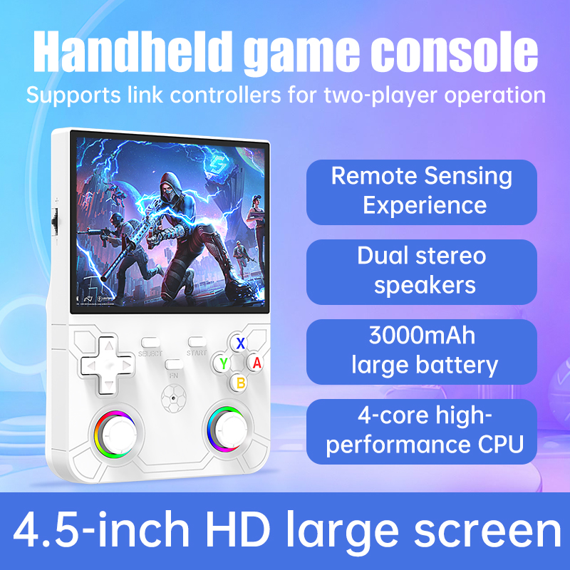 Retro Handheld Console Linux Ips Screen - Console de jeu vidéo portable R36