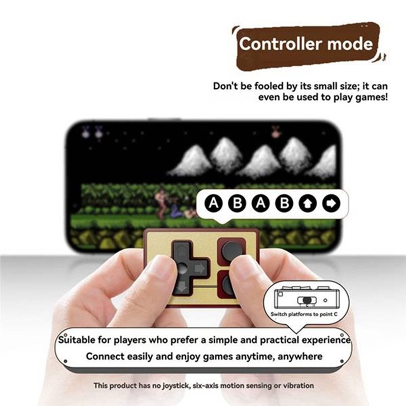 Wireless Retro Controller Bluetooth Gamepad - Manette de jeu Bluetooth Y44A, manette