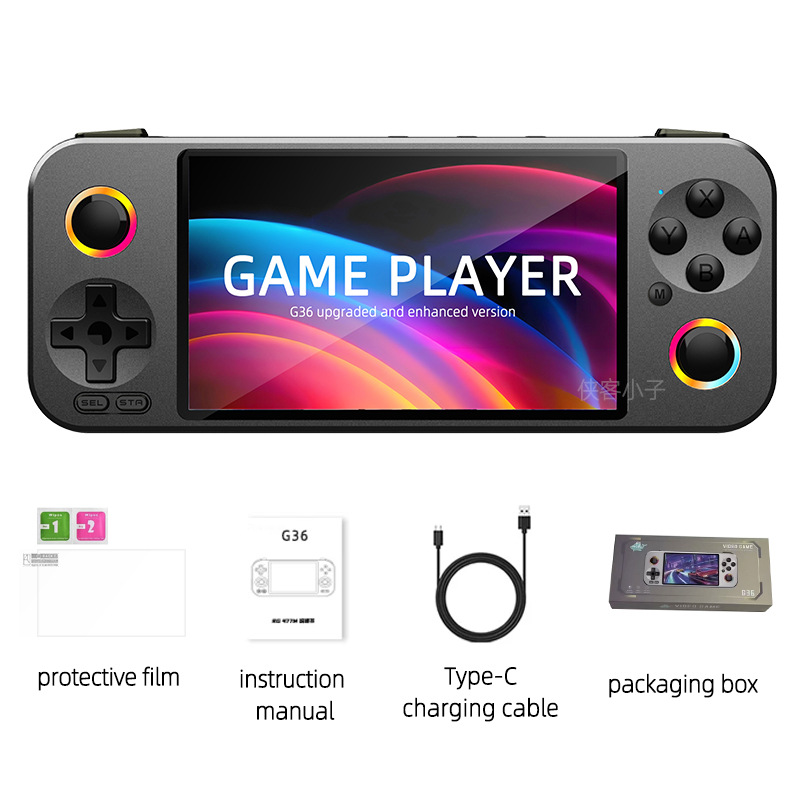 Console de jeu portable G36 am - Open Source Retro Game Console 4 Inch avis et prix