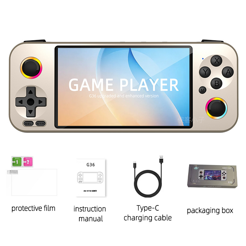 Console de jeu portable G36 am - Open Source Retro Game Console 4 Inch avis et prix