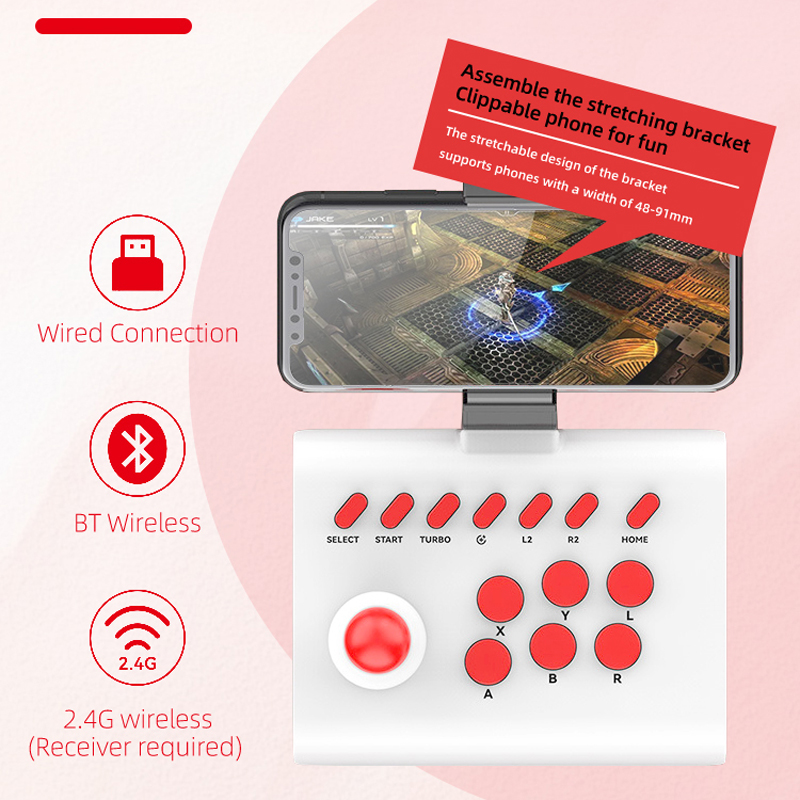 Manette de jeu d'arcade contrô - Wireless Retro Controller Bluetooth Gamepad avis et prix