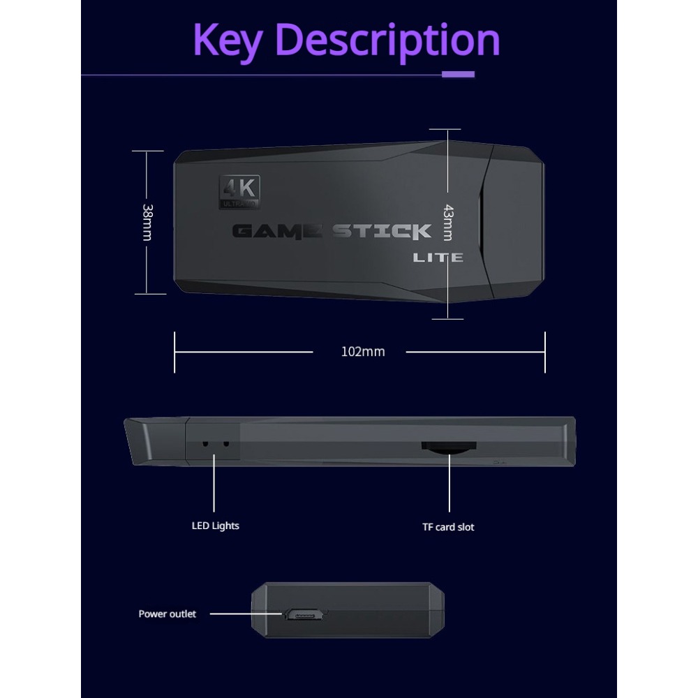 Console de jeu rétro portable  - Retro Game Console Hdmi Tv Output avis et prix