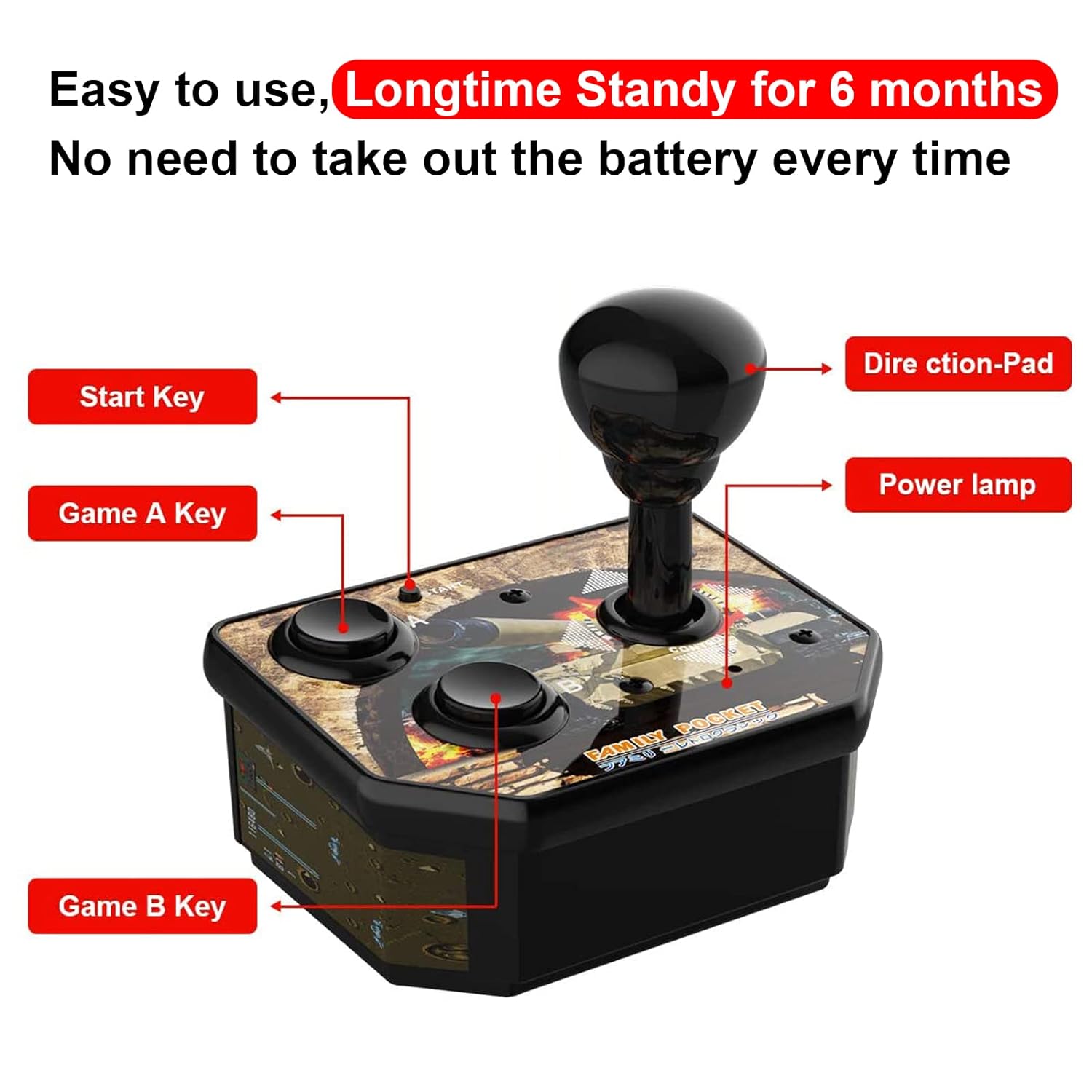Nosttorn-Joystick à manivelle  - Retro Game Console Hdmi Tv Output avis et prix